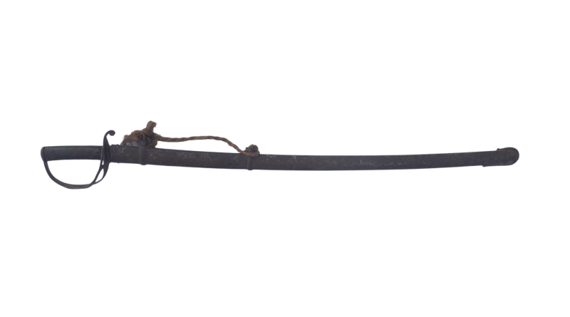 Sword with a scabbard
