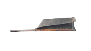 Shovel shaped agricultural or fishing implement
