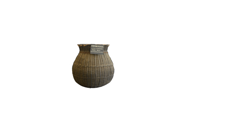 Bamboo fish container