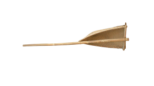 Shovel shaped agricultural or fishing implement